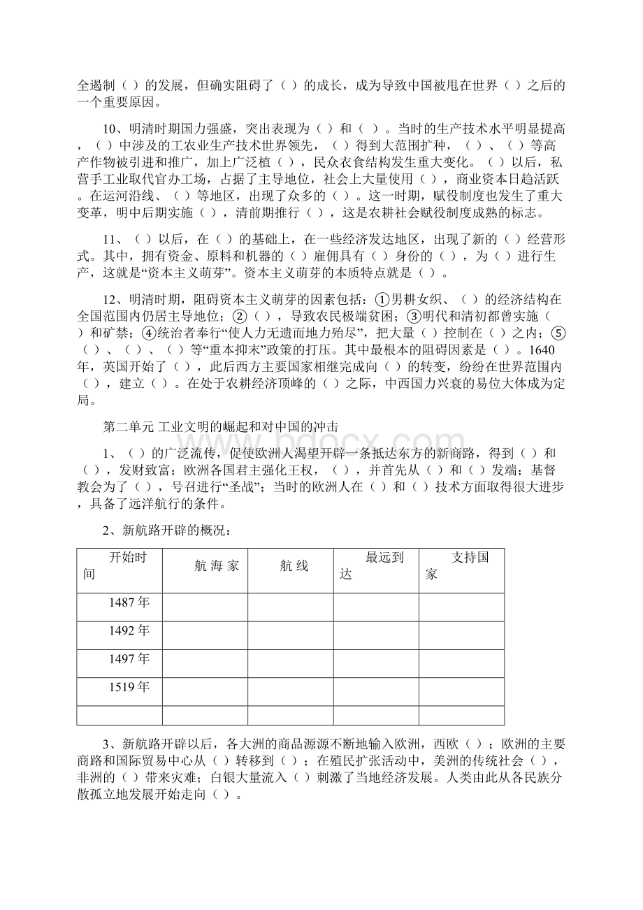 历史必修二复习填空题.docx_第3页