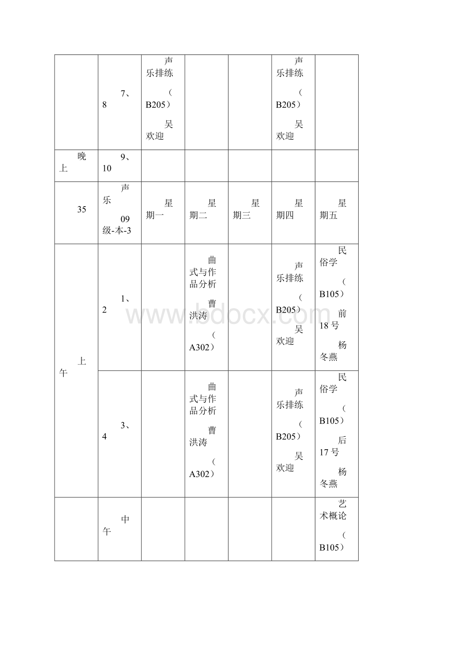 四川师范大学音乐学院声乐系课表.docx_第2页