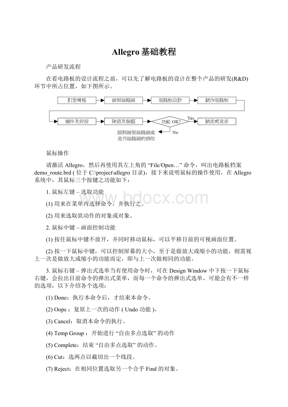 Allegro基础教程Word文档下载推荐.docx_第1页