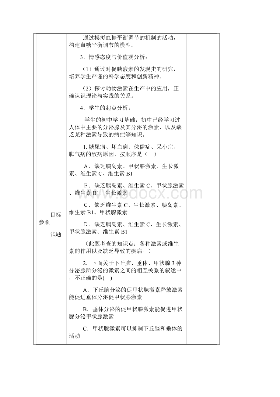 通过激素的调节教学教案.docx_第2页