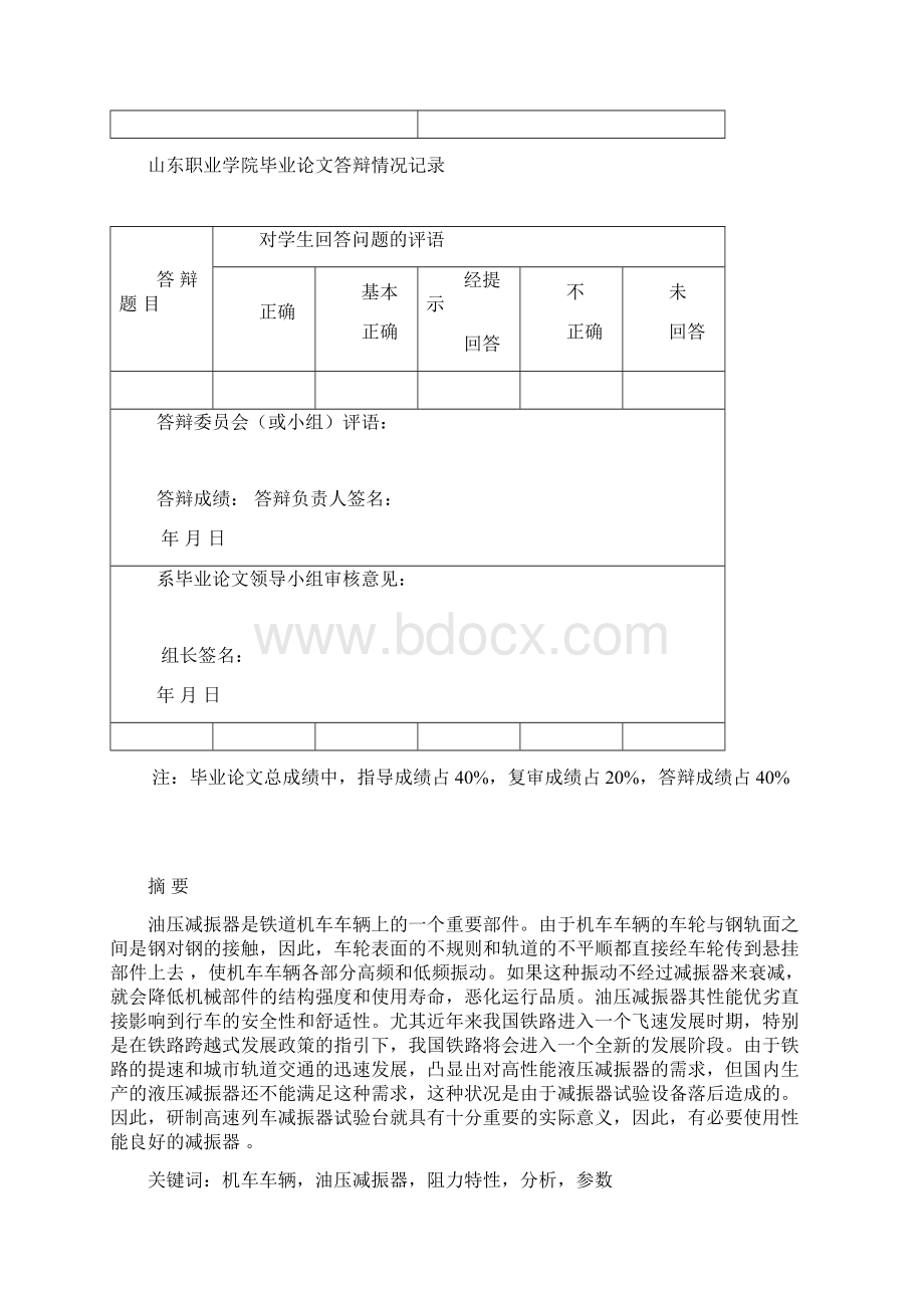 机车车辆油压减震器设计讲解Word文档下载推荐.docx_第2页