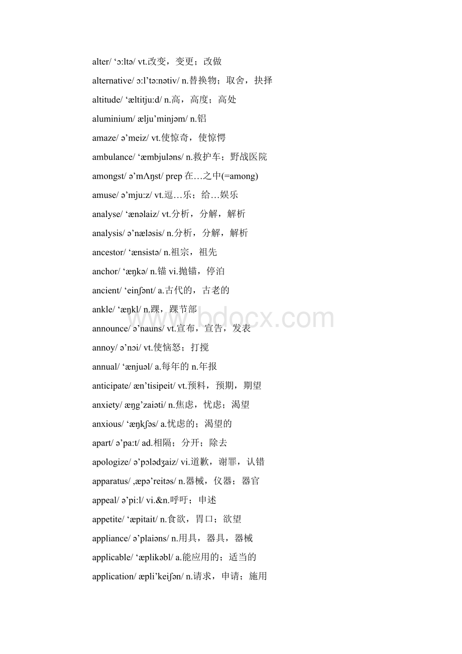 全国大学英语四级词汇表.docx_第3页