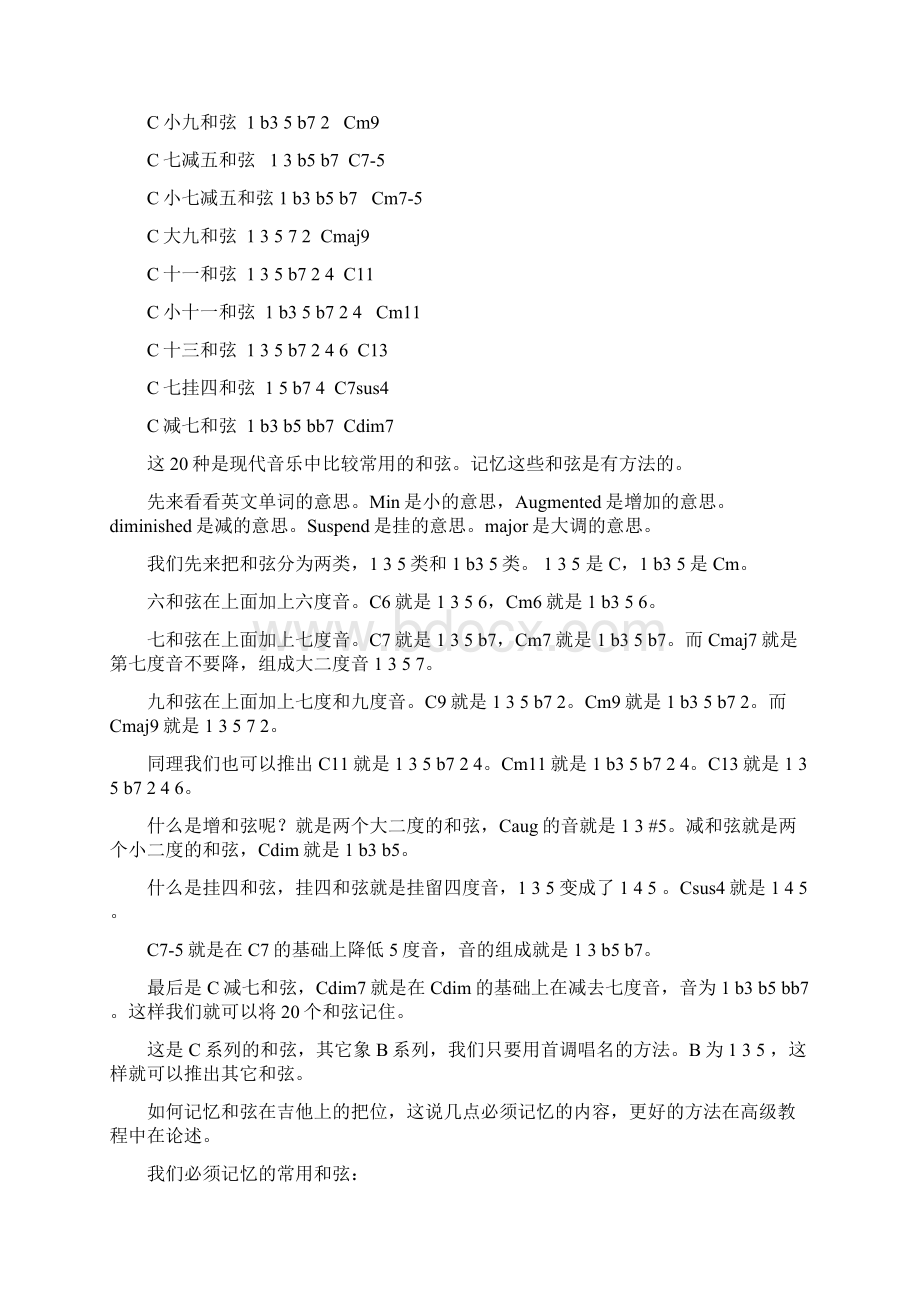 吉他和弦指法图大全 2教材Word格式文档下载.docx_第2页