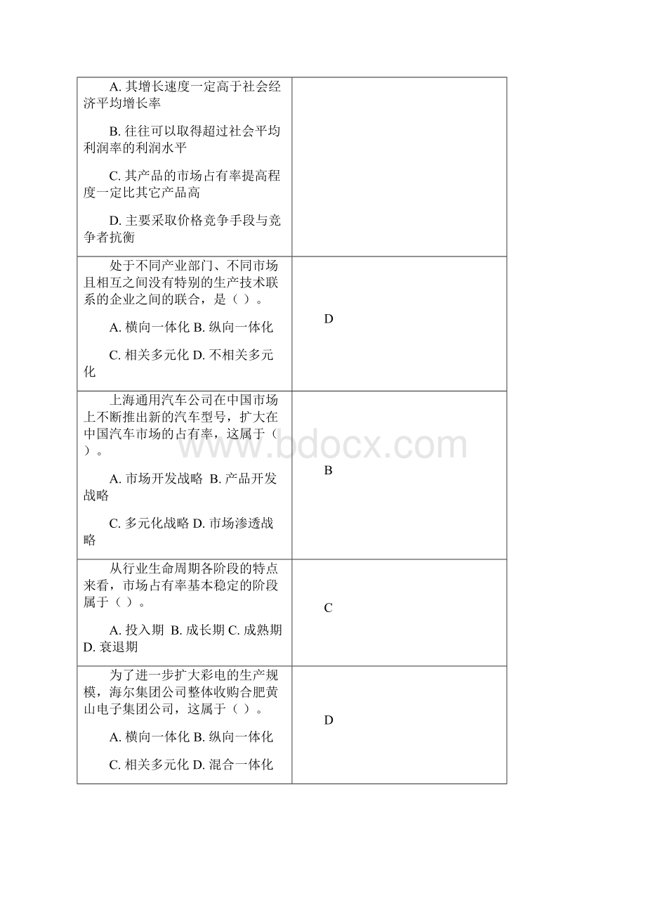 企业战略管理复习思考题.docx_第3页