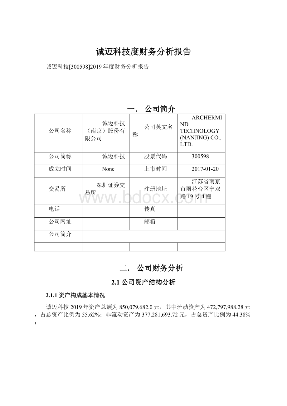 诚迈科技度财务分析报告.docx_第1页