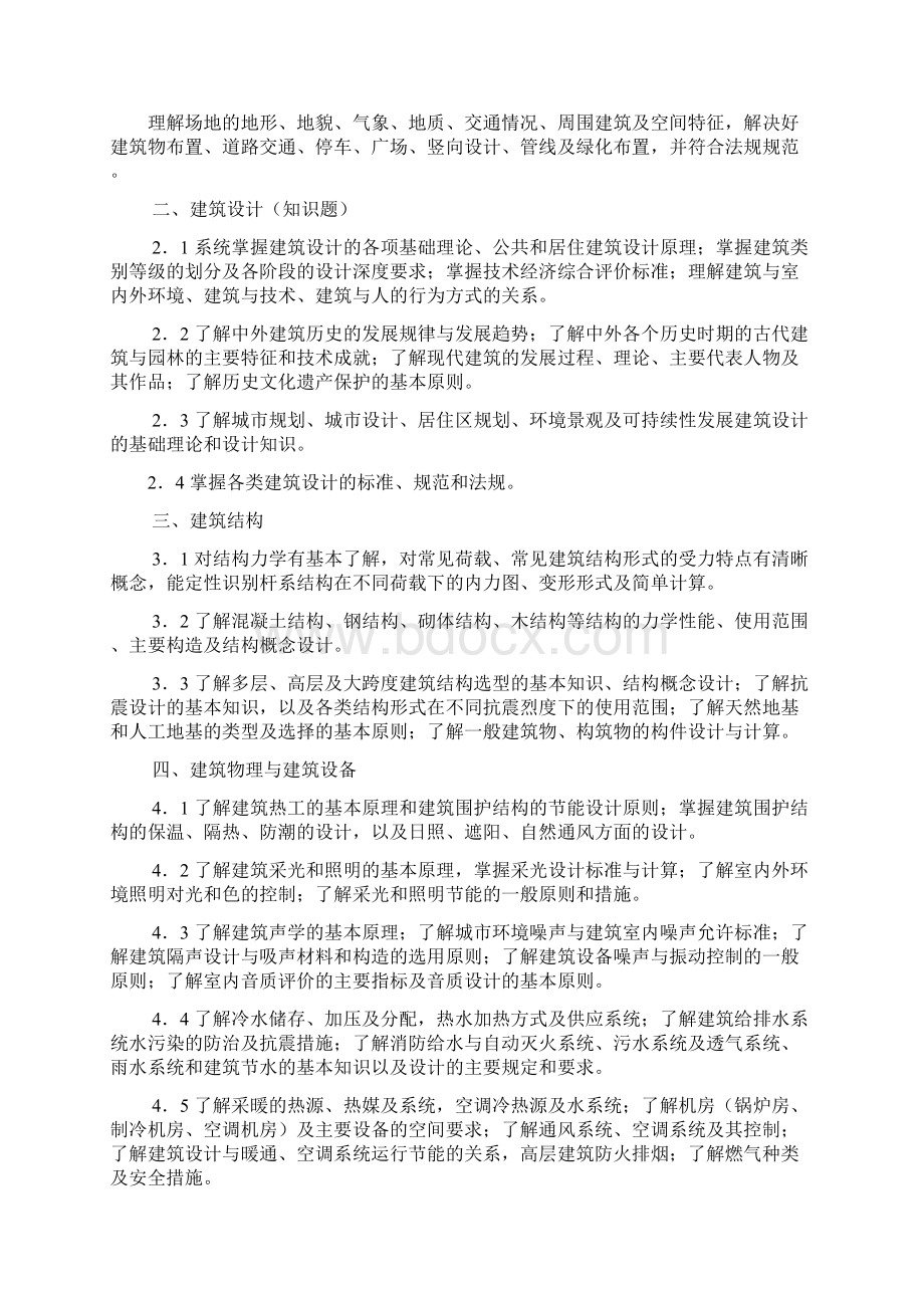 全国一级注册建筑师资格考试Word下载.docx_第2页