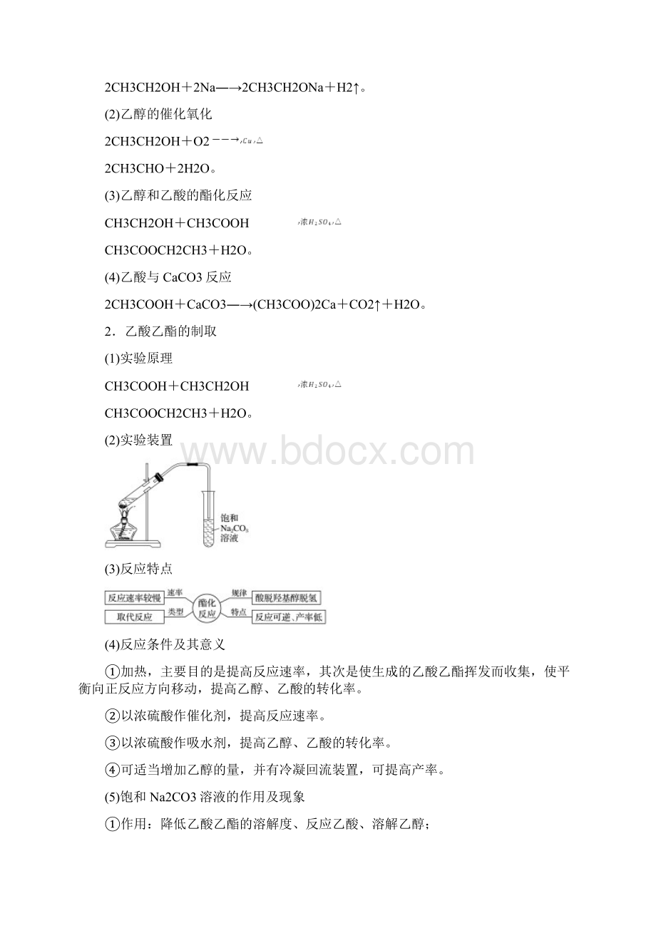 高考化学大一轮学考复习考点突破 第九章 有机化合物 第31讲 乙醇和乙酸基本营养物质检测 新人教版.docx_第2页