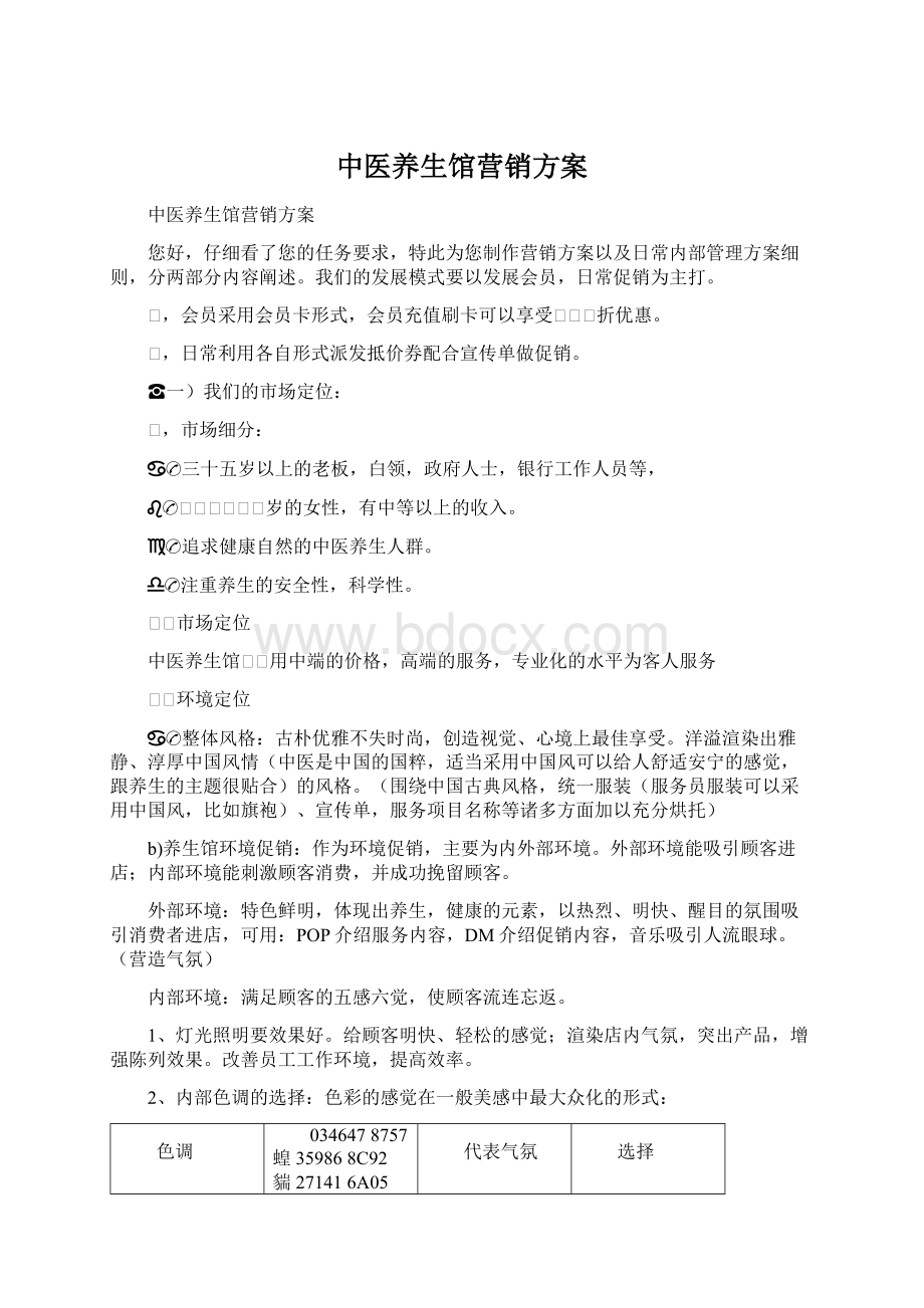 中医养生馆营销方案.docx