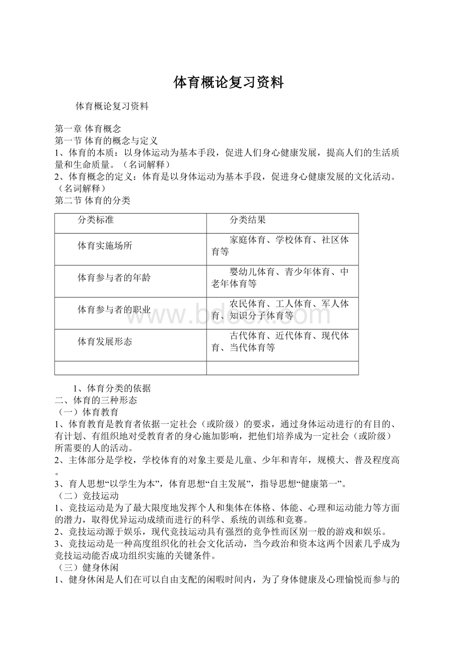 体育概论复习资料.docx_第1页