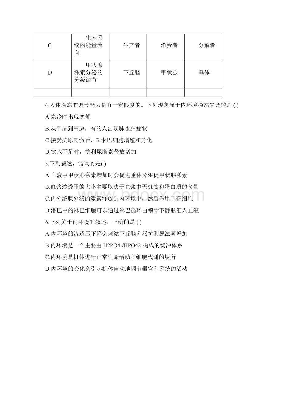 精选高考生物 易错点解析 专题12 人体的内环境与稳态细胞的分子组成精品文档.docx_第2页