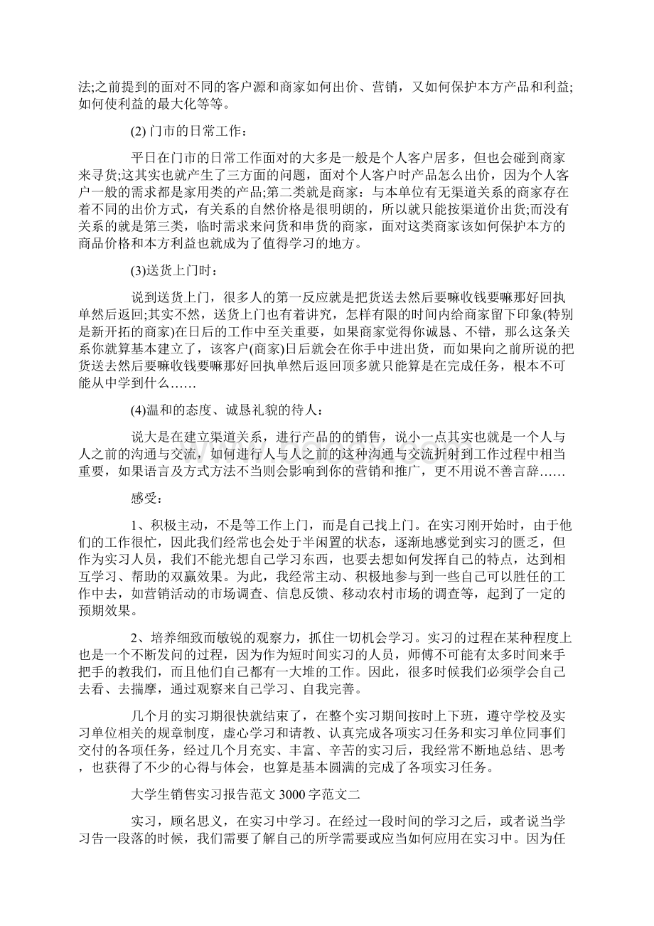 大学生销售实习报告范文3000字范文.docx_第3页