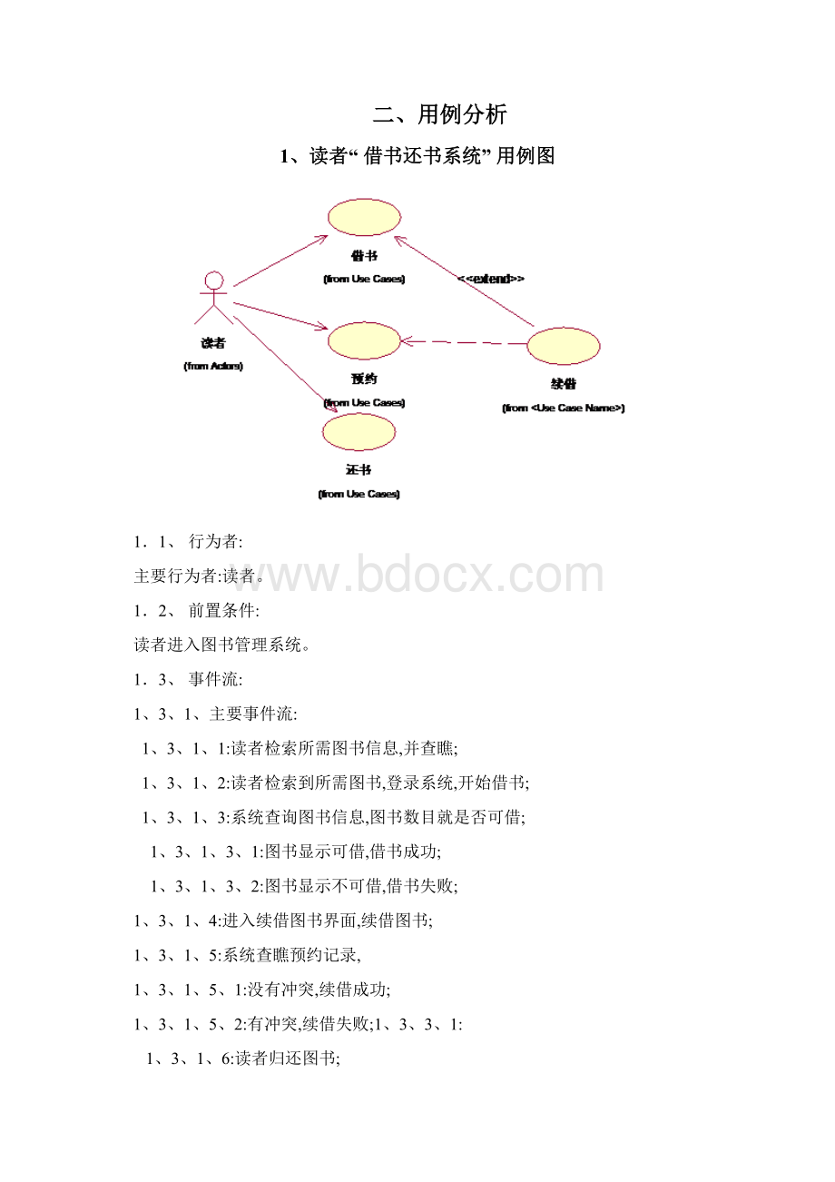 图书管理系统用例图类图时序图.docx_第2页