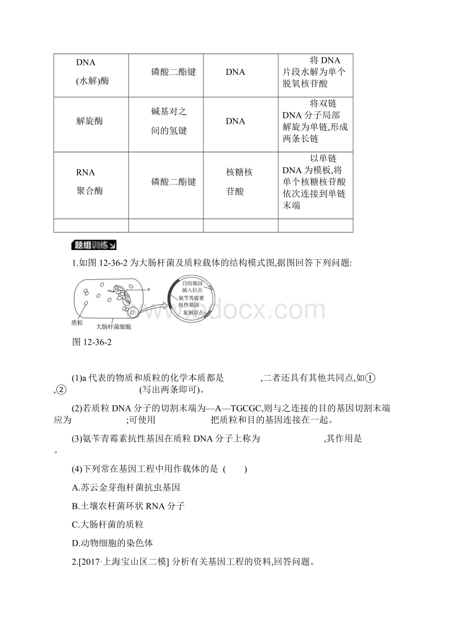 新届高考生物一轮复习第12单元现代生物科技专题听课学案.docx_第3页