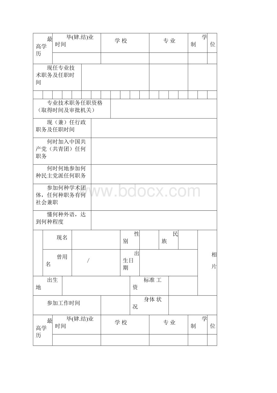 专业技术职务任职资格评审表范文Word文件下载.docx_第3页