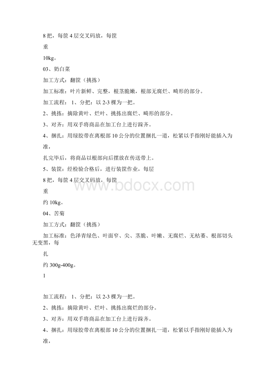 蔬菜配送分拣规程Word下载.docx_第2页