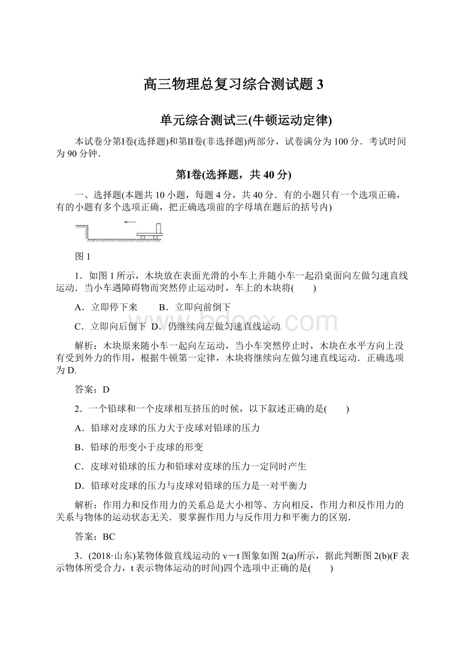 高三物理总复习综合测试题3.docx_第1页