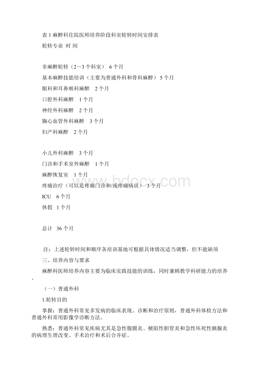 麻醉科医师培养标准.docx_第2页