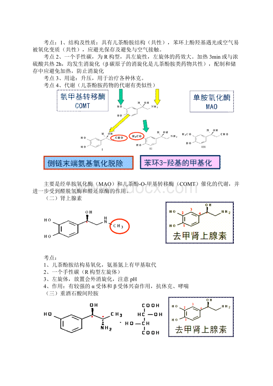 影响肾上腺素能神经系统药物考点归纳.docx_第2页