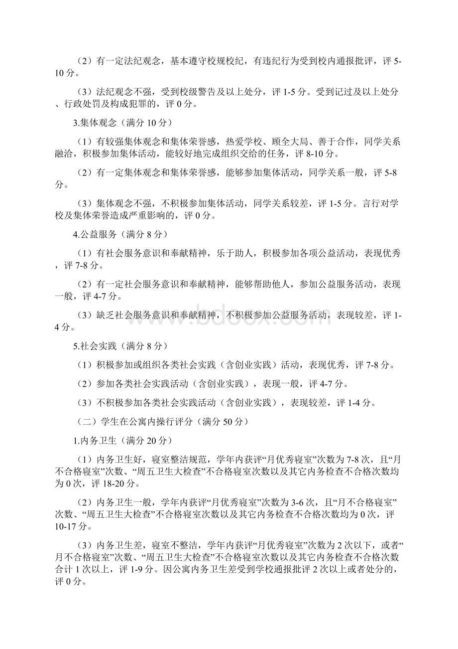 重庆工商大学学生综合素质考评办法修订Word下载.docx_第2页