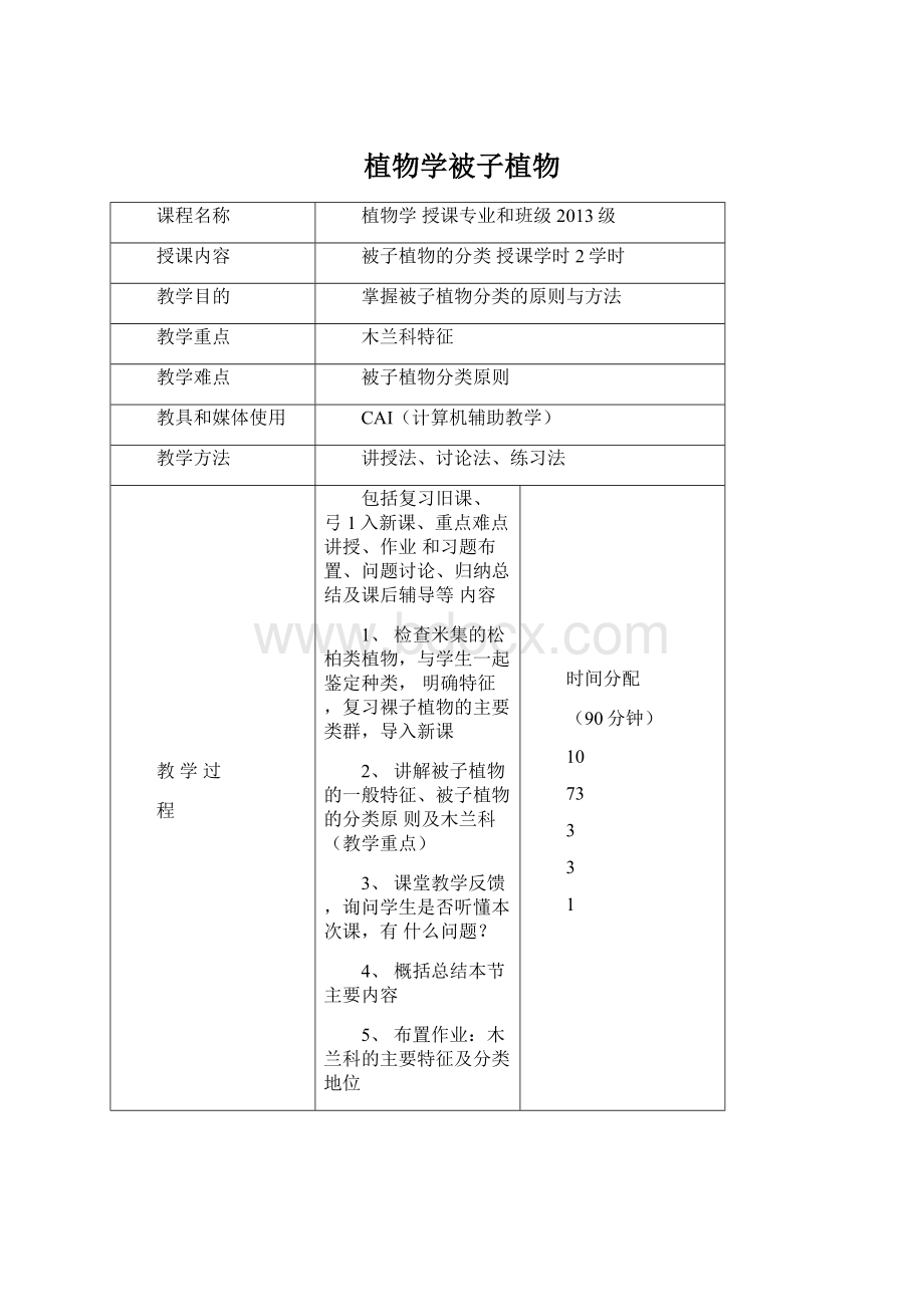 植物学被子植物Word文档格式.docx