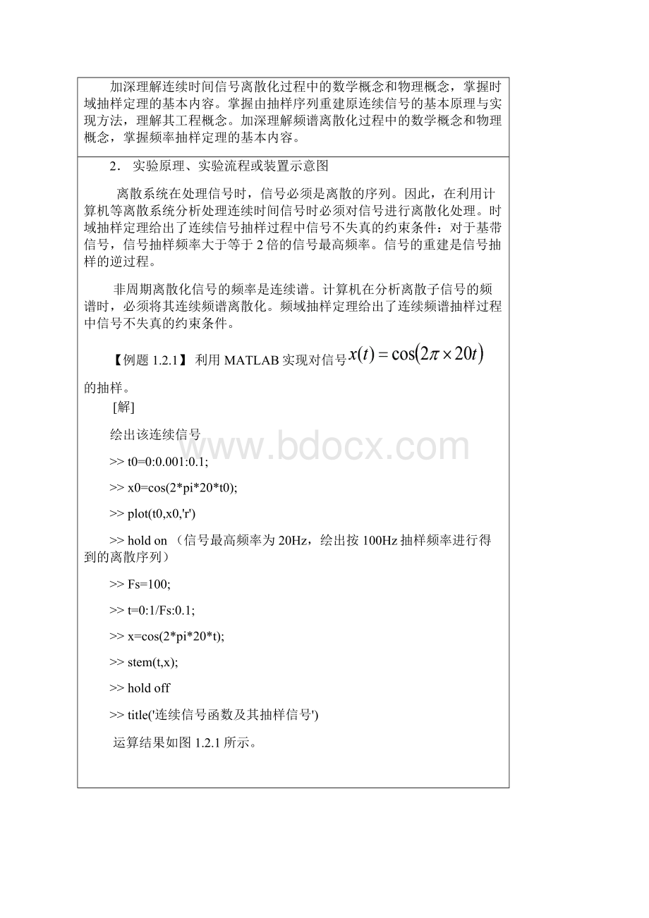 实验二 时域抽样与频域抽样文档格式.docx_第2页