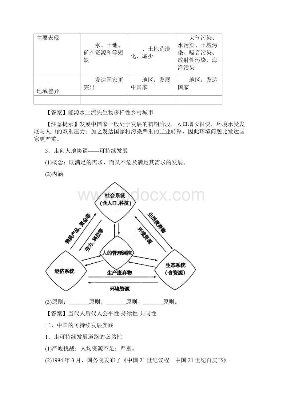 高考地理艺术生专用精品复习资料 专题18 人类与地理环境的协调发展教师版Word文件下载.docx_第2页