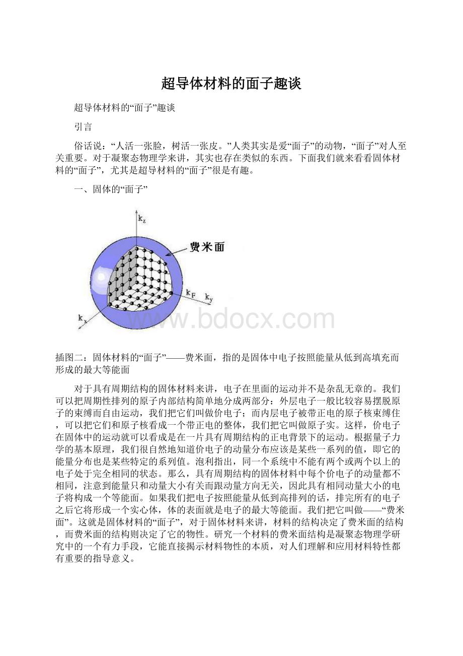 超导体材料的面子趣谈.docx