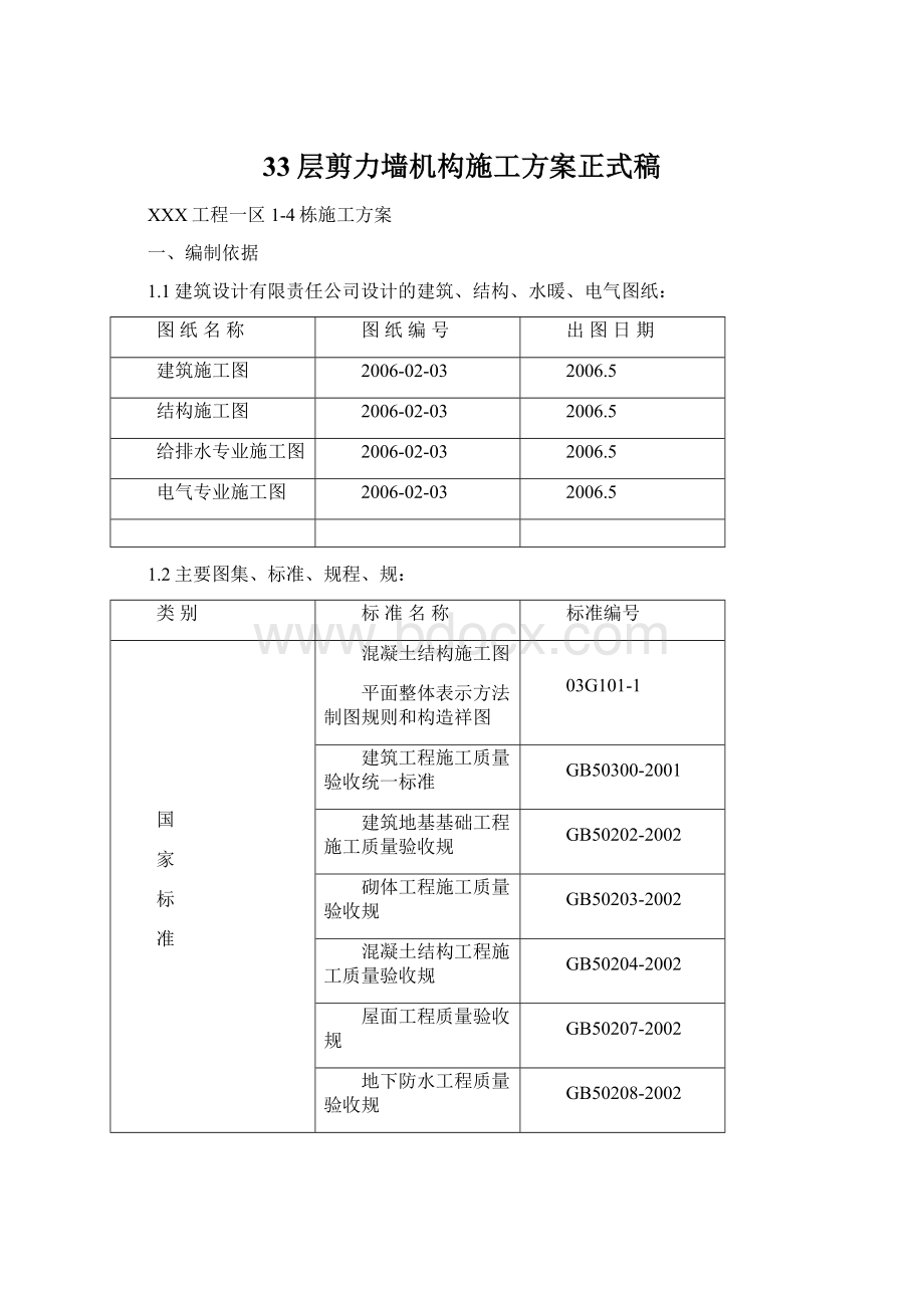 33层剪力墙机构施工方案正式稿.docx