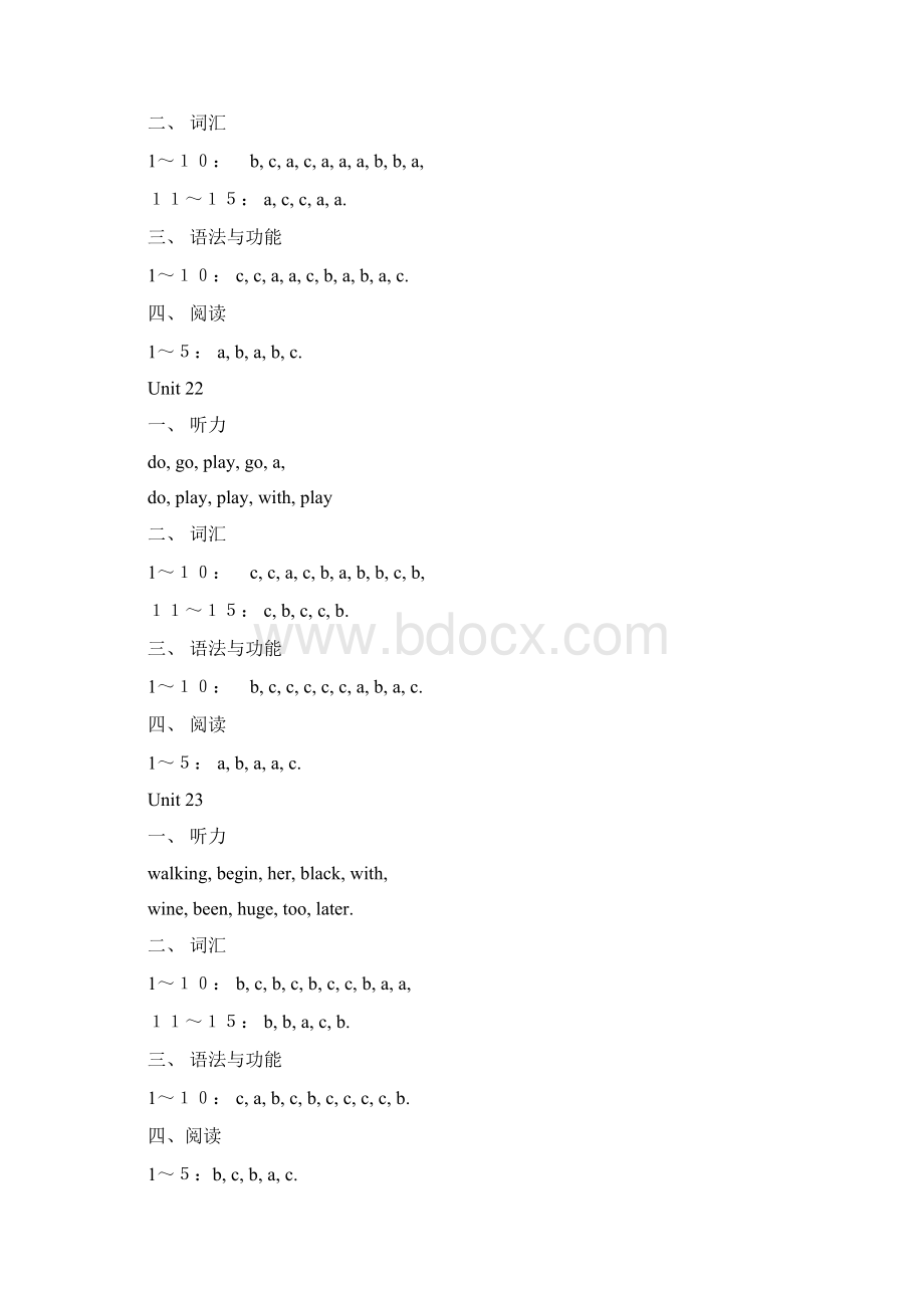 开放英语2光盘答案unit1924.docx_第2页