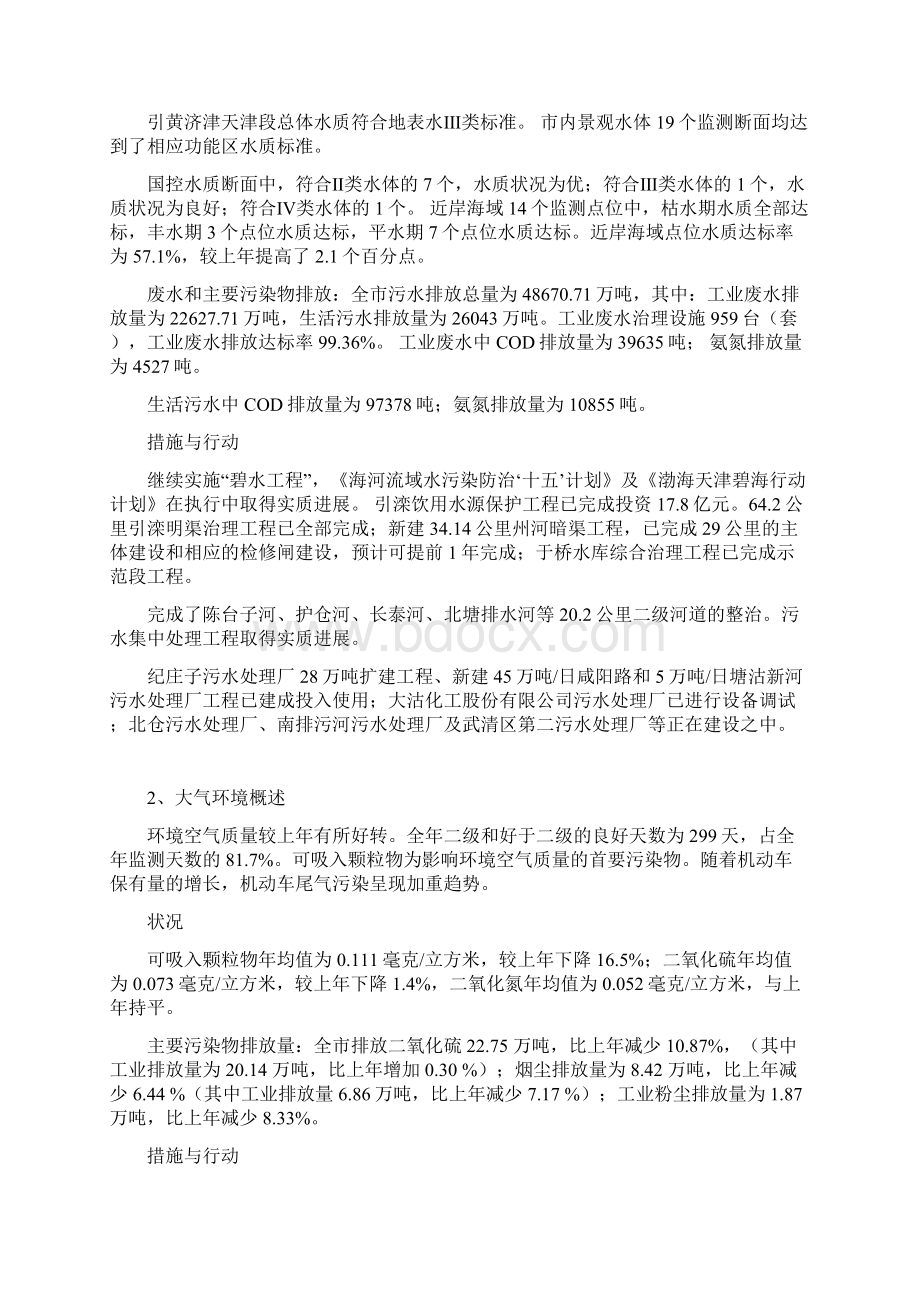 天津环境状况公报Word文件下载.docx_第2页