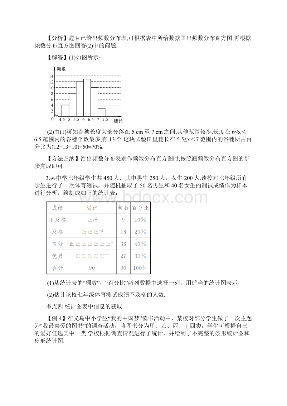 新人教版数学七年级下册期末复习六数据的收集整理与描述.docx_第3页