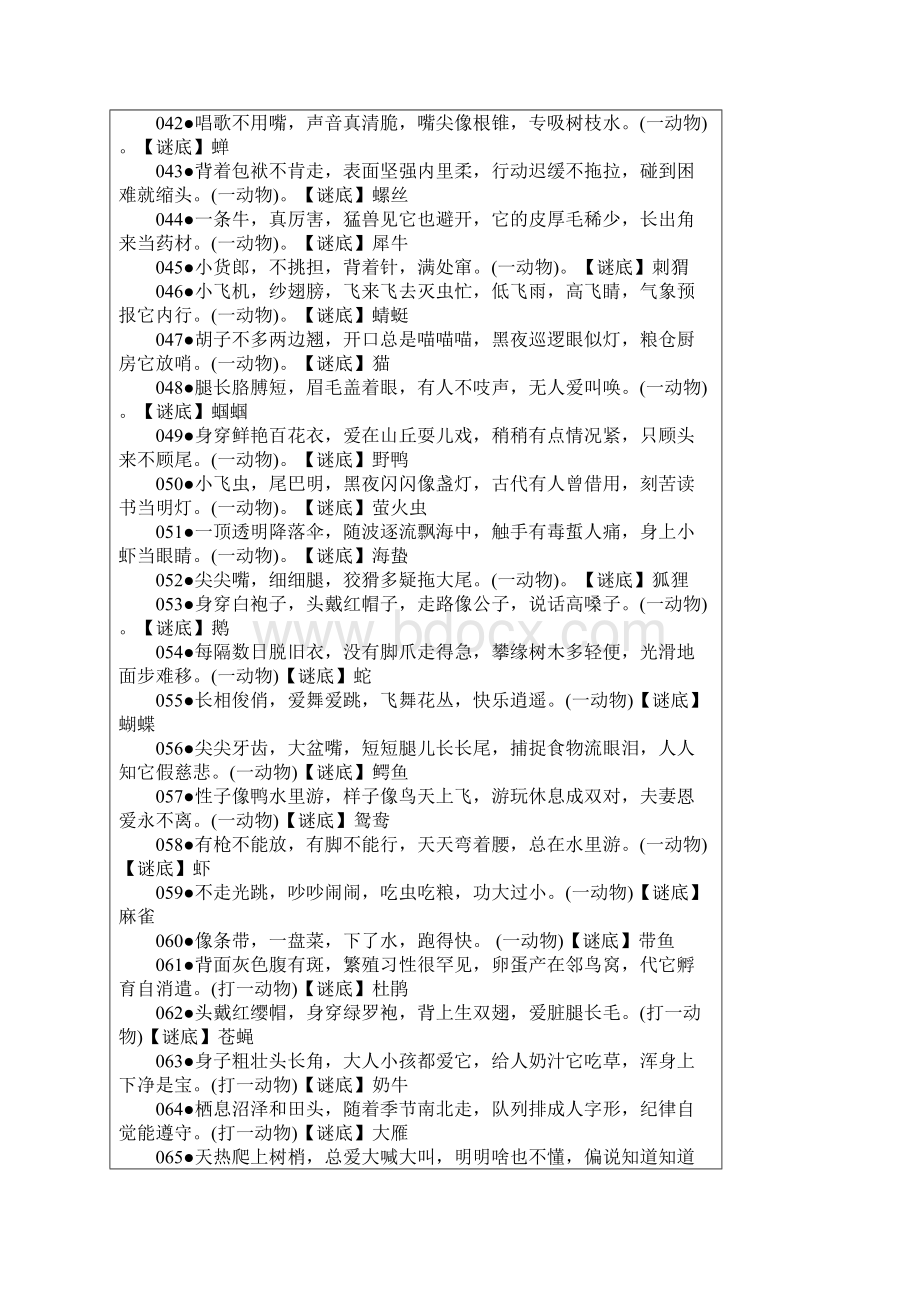 锻炼孩子思维儿童谜语大全.docx_第3页