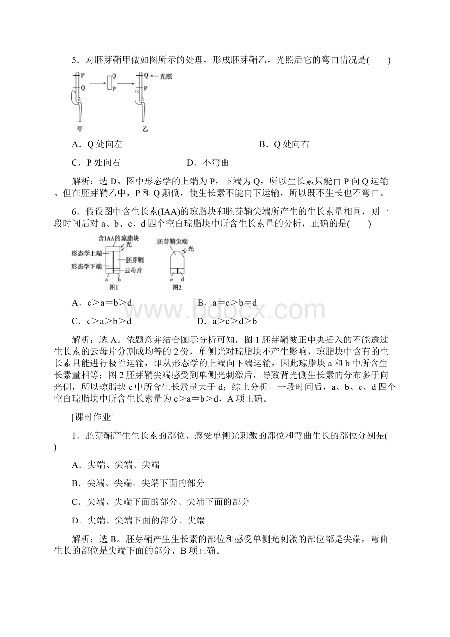 优化方案高中生物 第二章 生物个体的稳态 第四节 植.docx_第3页