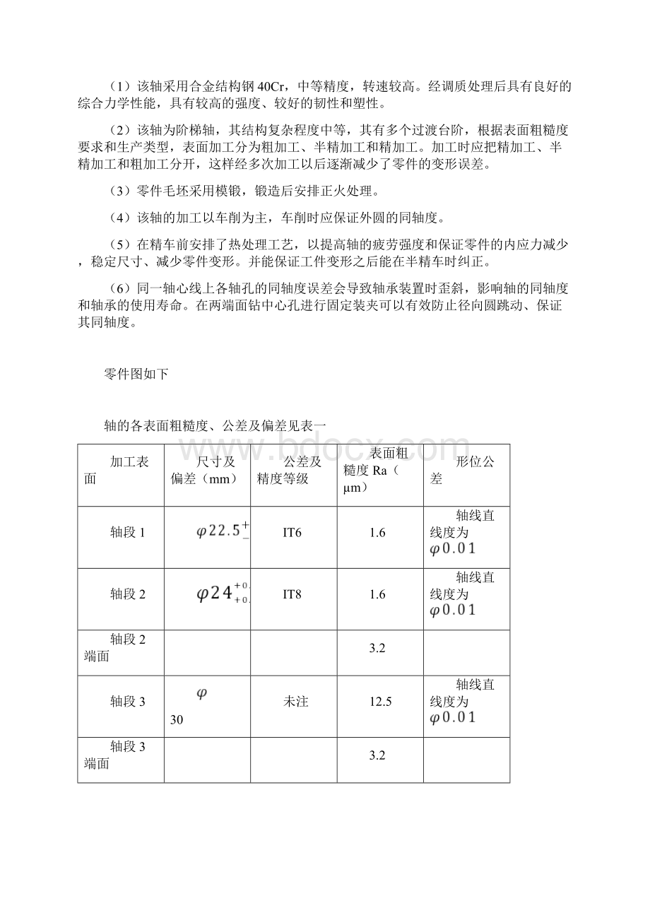 机械制造课程设计阶梯轴工艺规程doc文档格式.docx_第3页