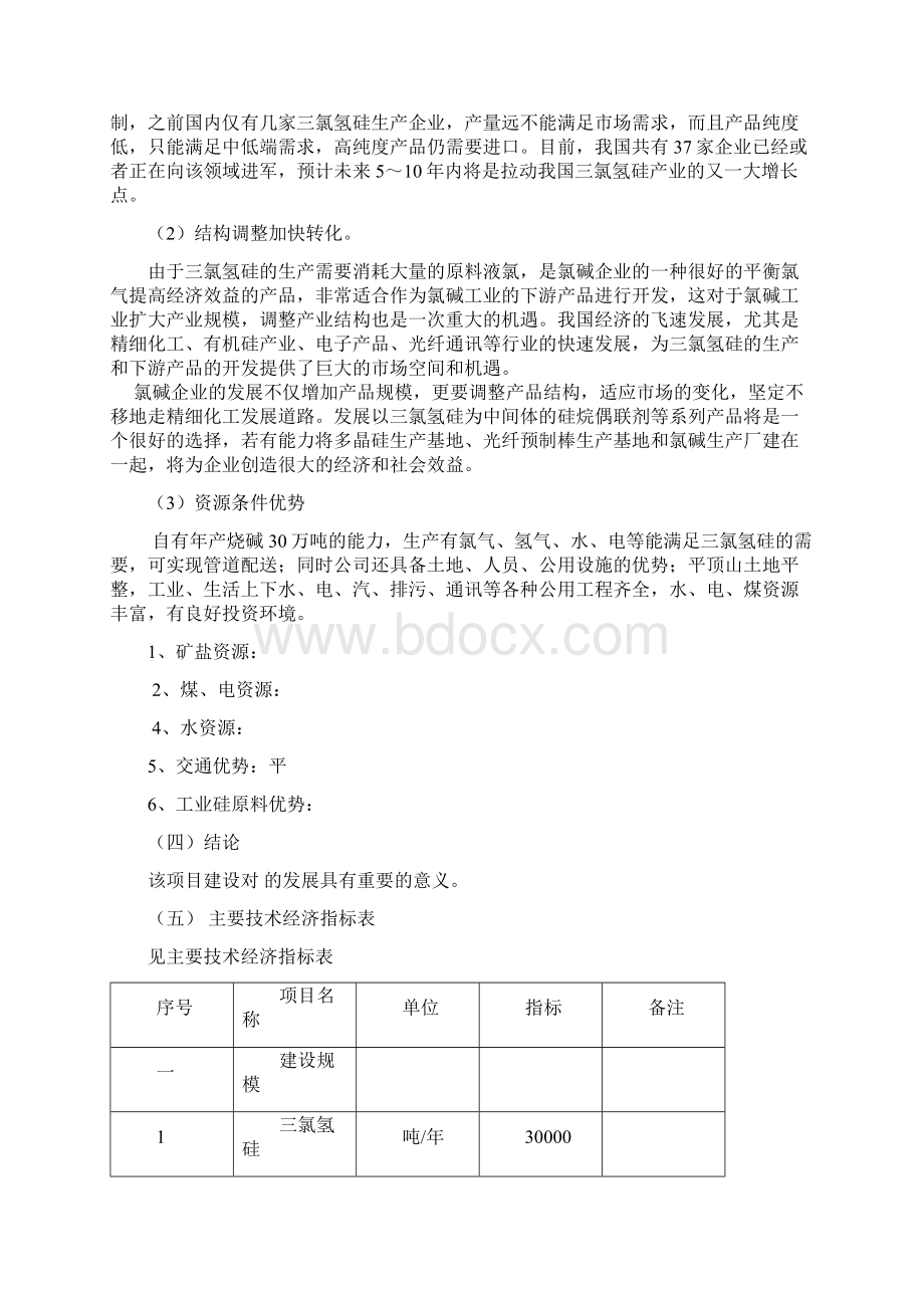 30000吨三氯氢硅项目建议书Word格式文档下载.docx_第2页