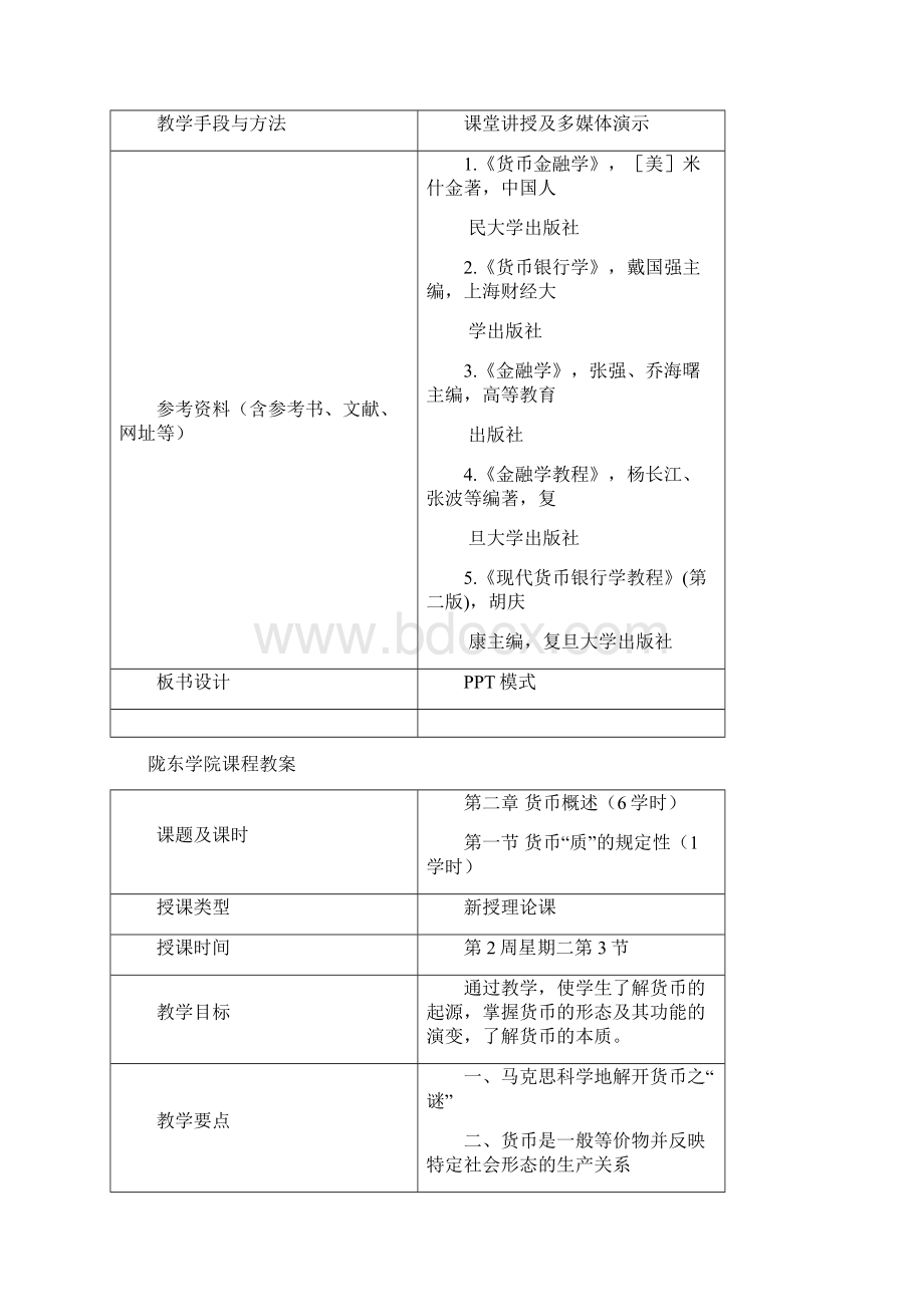 金融学课程教案经济专业.docx_第3页