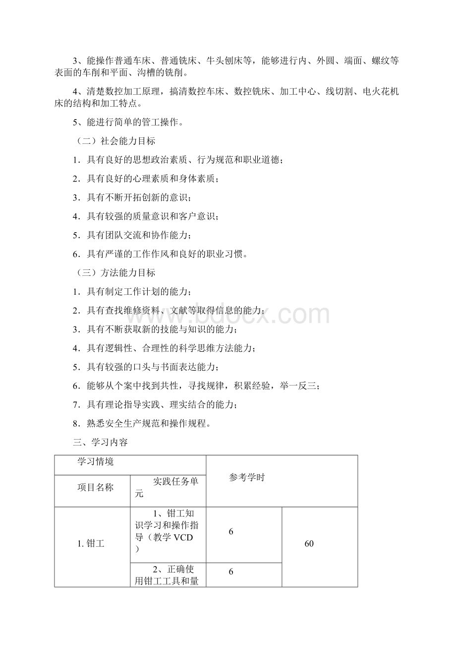 《金工实习》机电专业教学标准1.docx_第2页