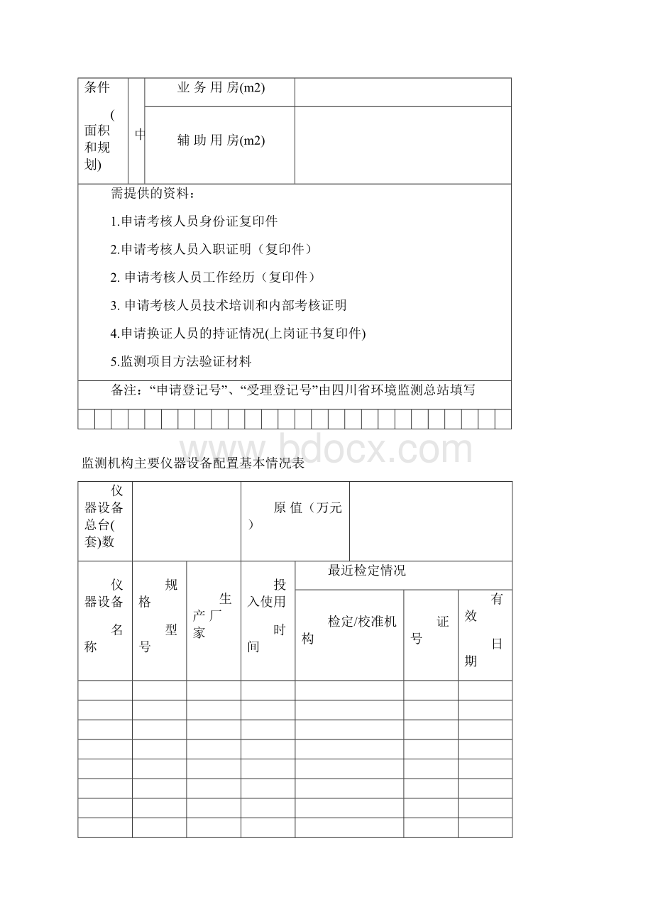 社会环境监测人员上岗考核申请书12.docx_第3页