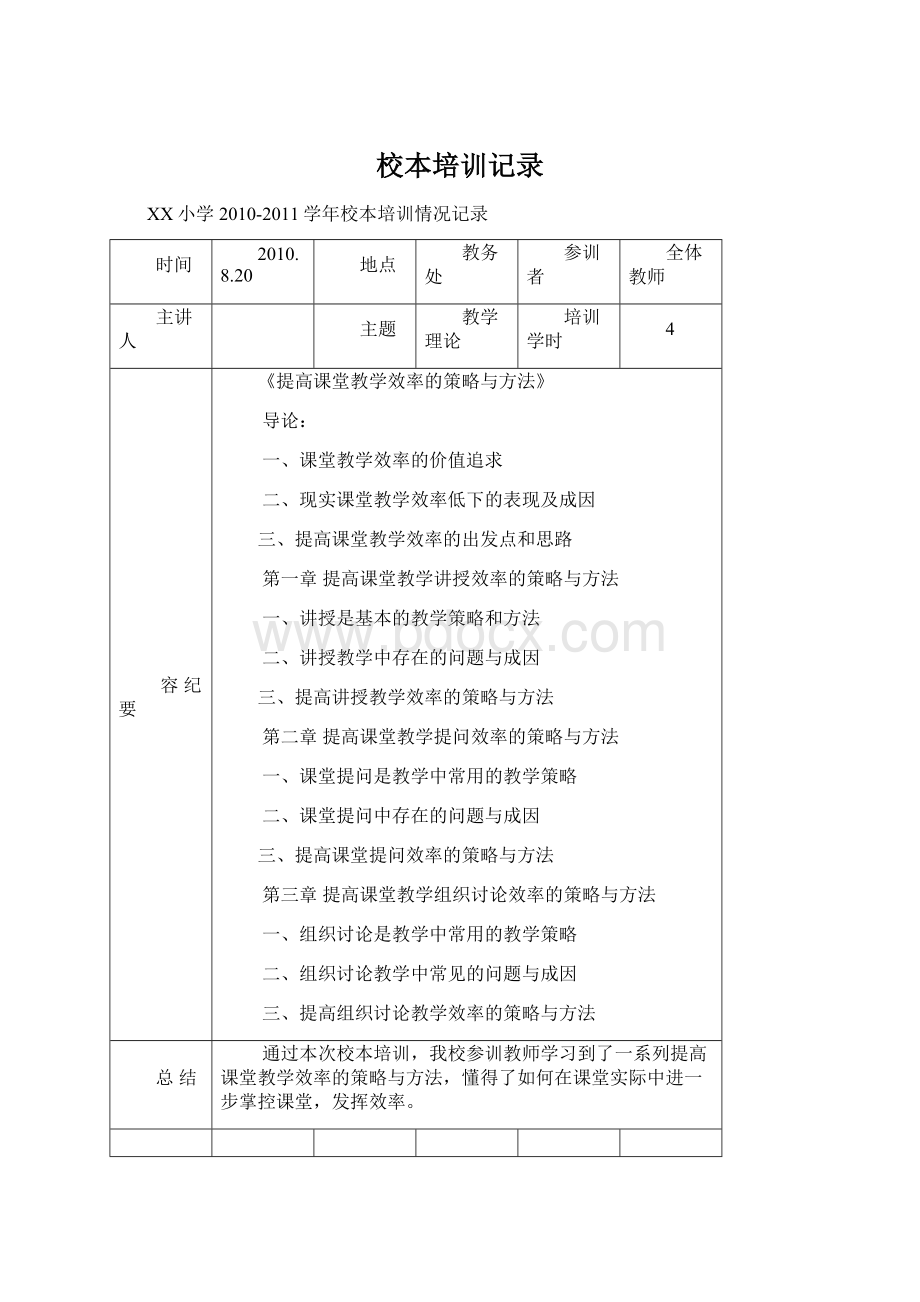 校本培训记录.docx_第1页