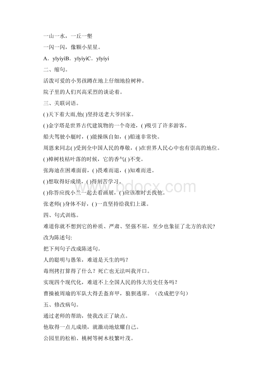 小升初六年级语文总复习题大全123Word下载.docx_第2页