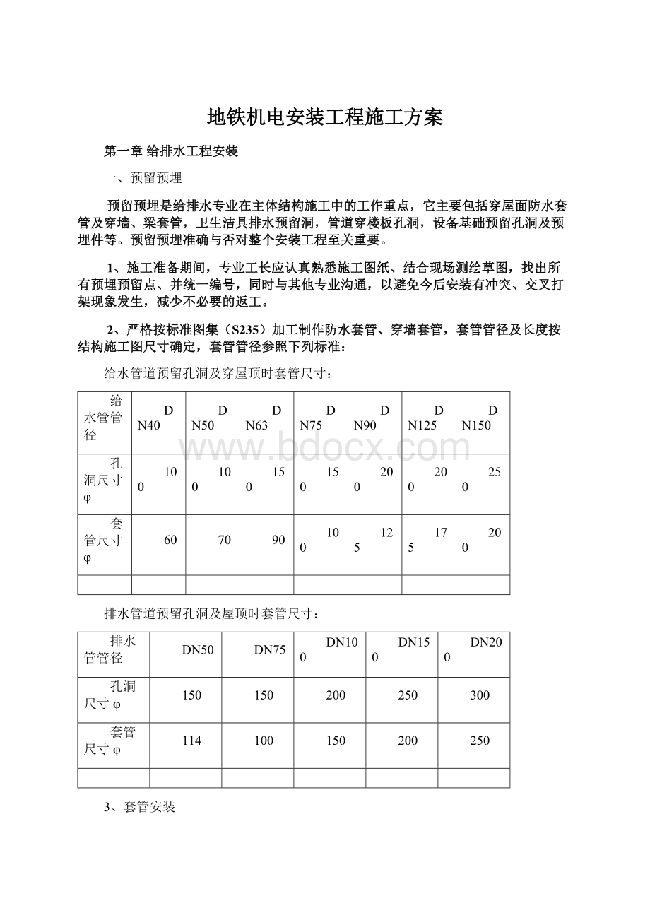 地铁机电安装工程施工方案Word下载.docx_第1页