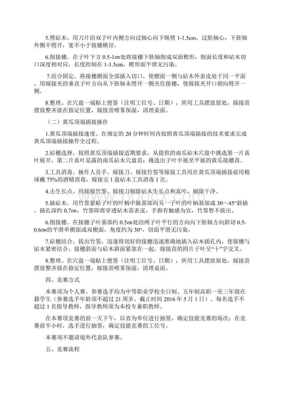 全国职业院校技能大赛中职组果蔬嫁接赛项规程.docx_第2页