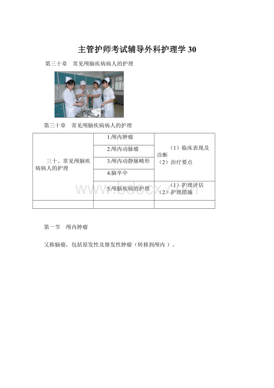 主管护师考试辅导外科护理学30.docx_第1页