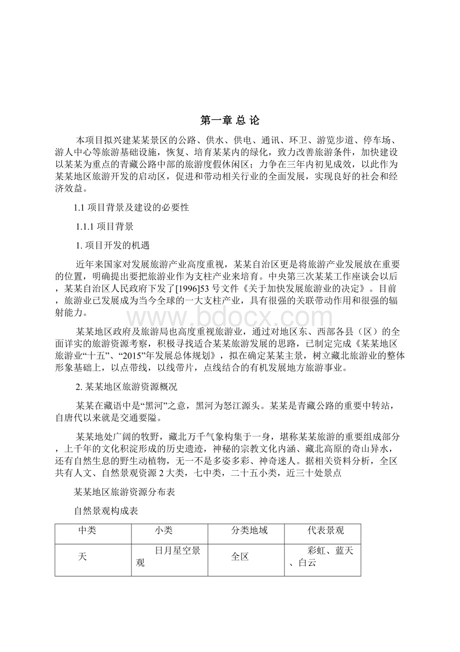 景区建设项目可行性研究报告完整资料docWord文档格式.docx_第3页