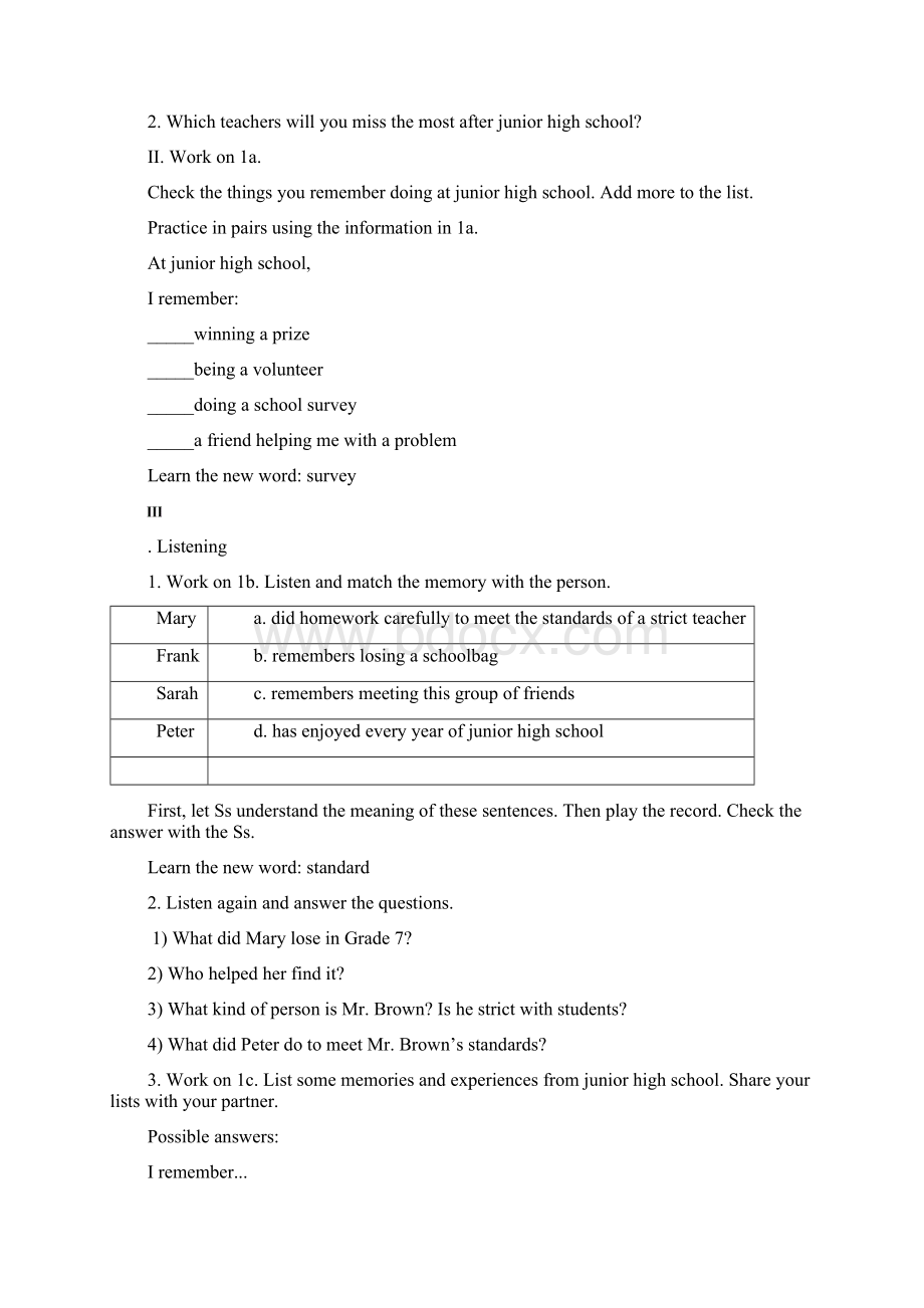 Unit14IremembermeetingallofyouinGrade7教案 1.docx_第2页