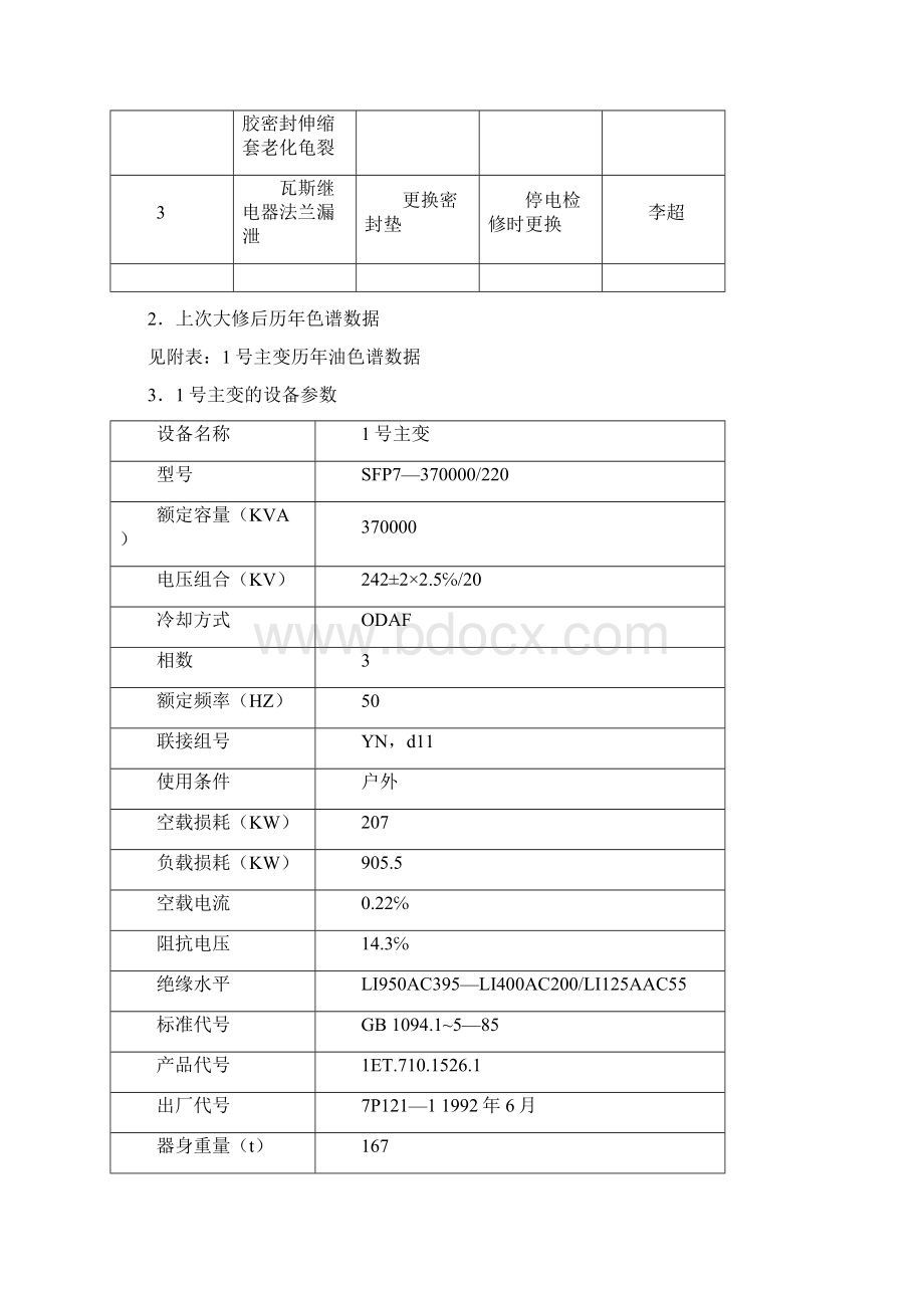 1号主变吊罩大修施工技术方案0711Word下载.docx_第2页