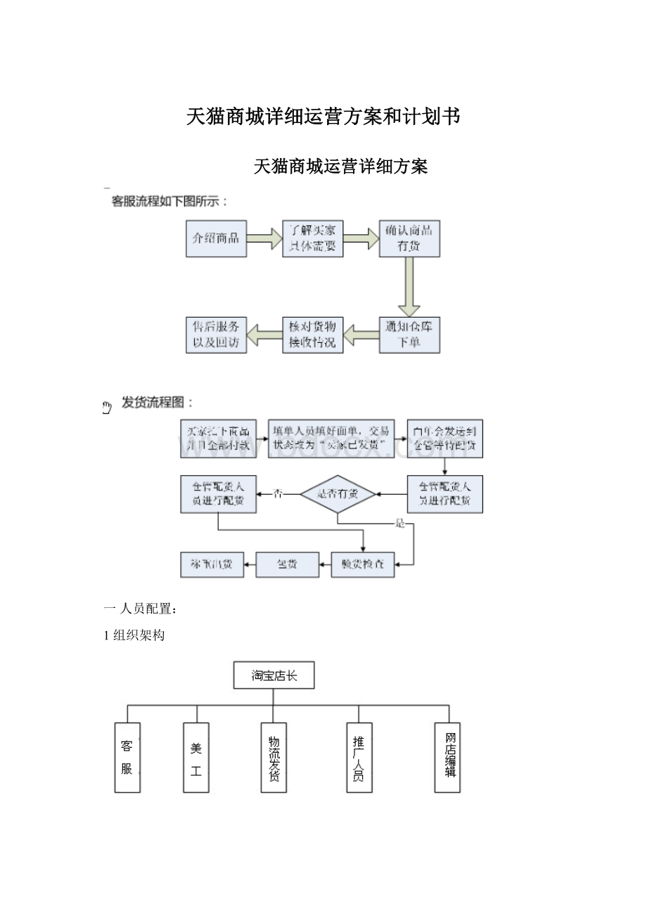 天猫商城详细运营方案和计划书.docx_第1页