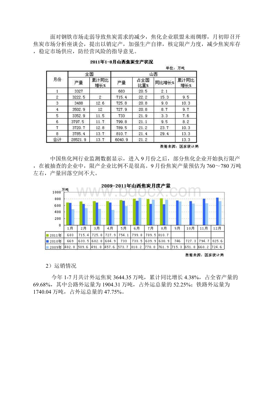 山西焦化行业经济运行动态分析Word格式文档下载.docx_第3页