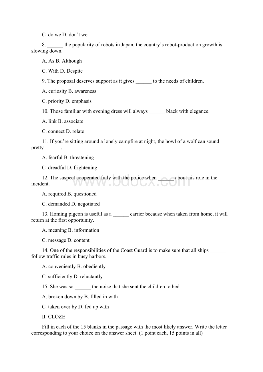 4自学考试综合英语二试题及答案.docx_第2页