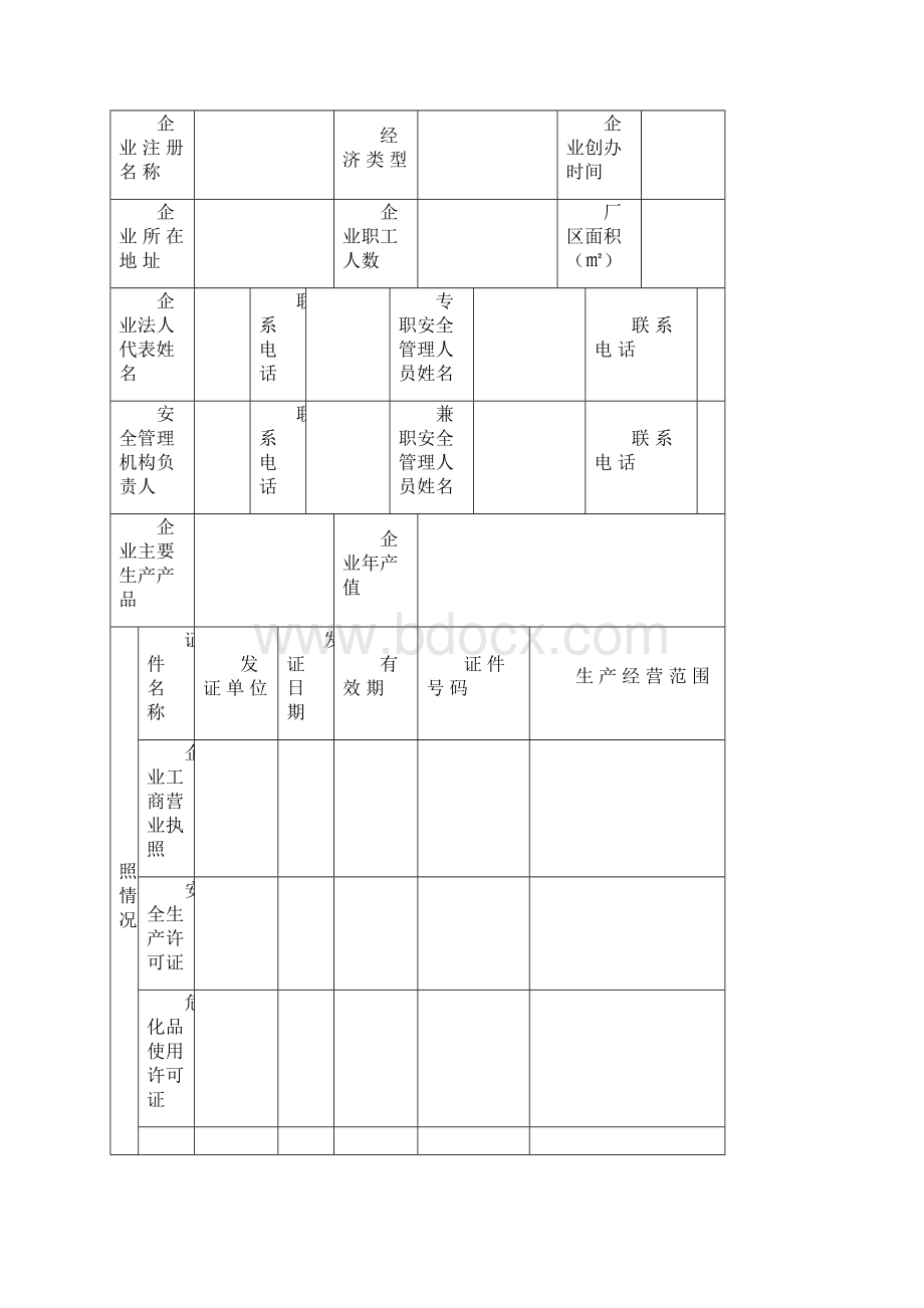 企业安全管理基础台账模板.docx_第2页